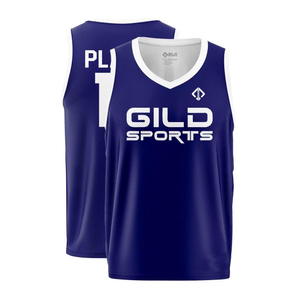 Front and Back view Kids Basketball Jerseys by Gild Sports
