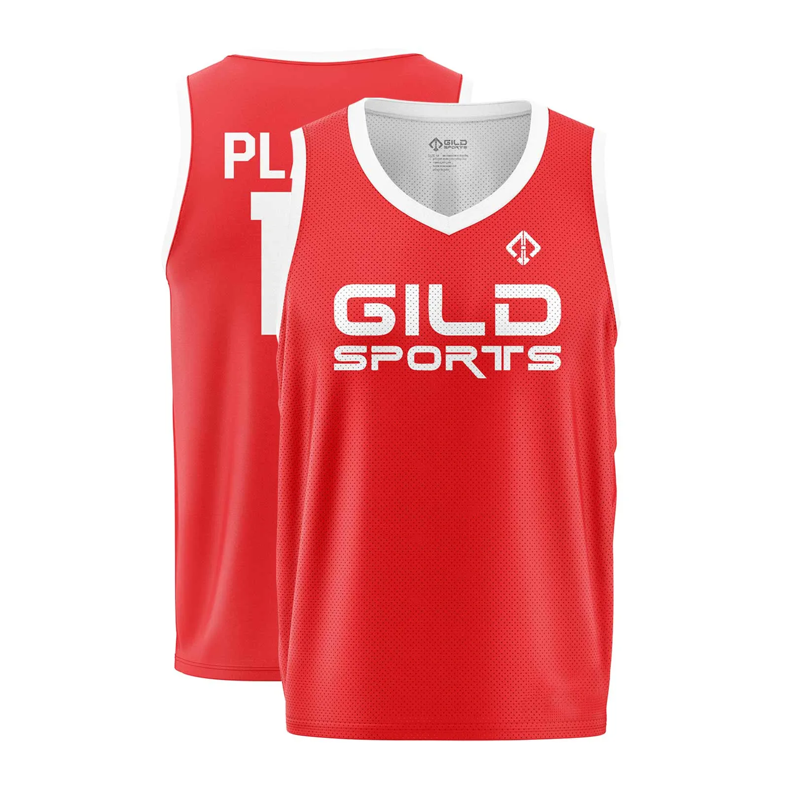 Front and Back view Team Canada Basketball Jersey by Gild Sports