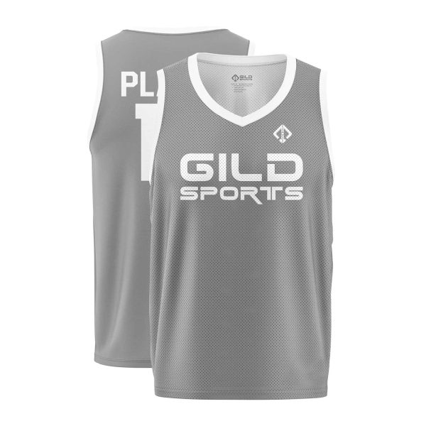 Front and Back view Youth Jerseys Basketball by Gild Sports