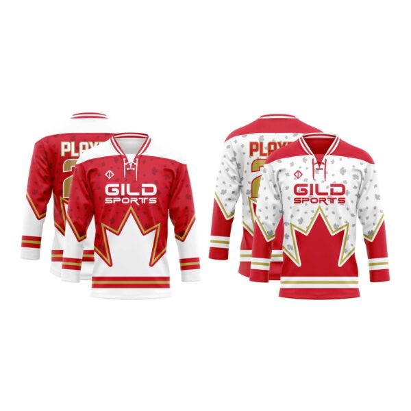 Reversible Game Pro Canadian Hockey Jersey both sides