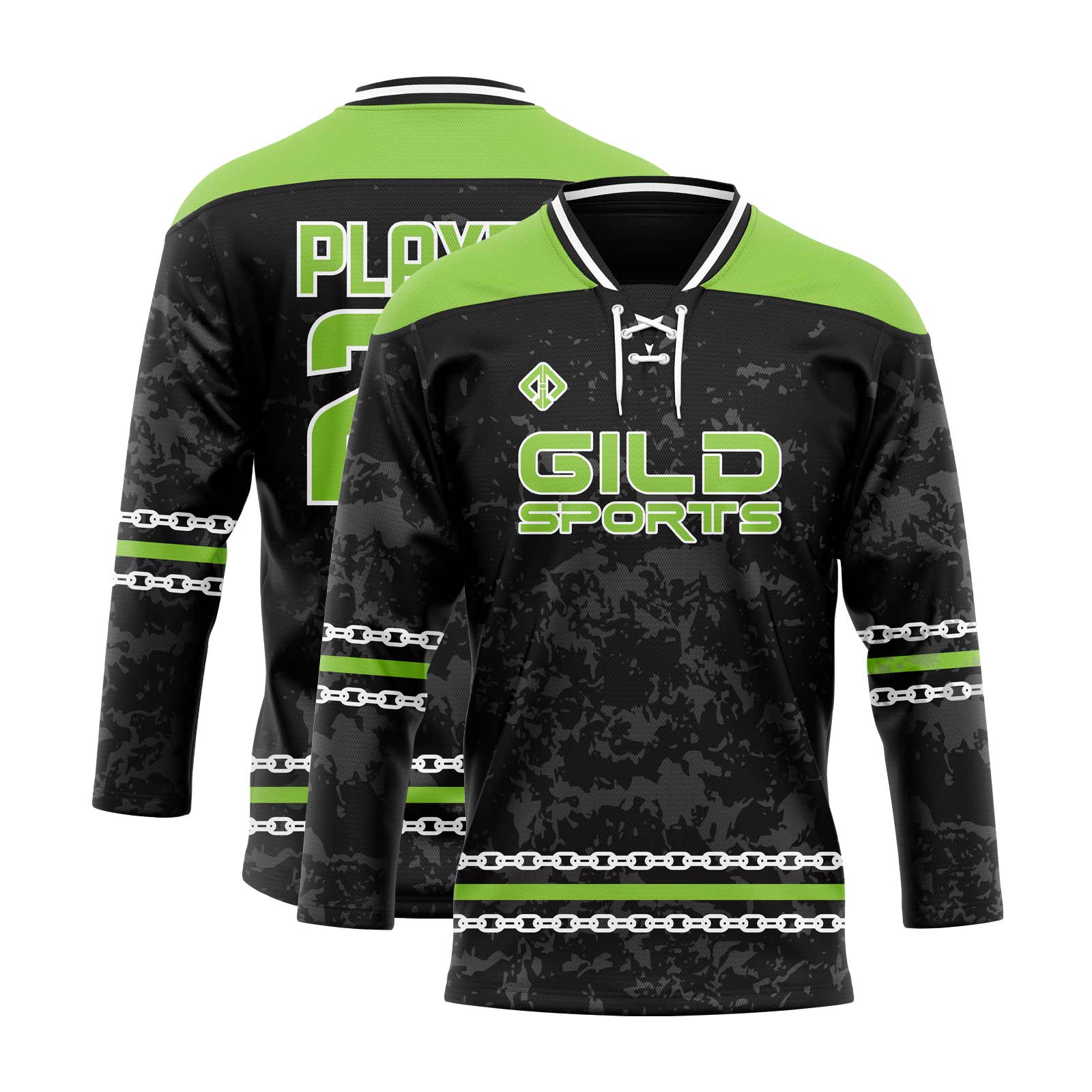 camo Rink-Ready Reversible Hockey Jersey first side both
