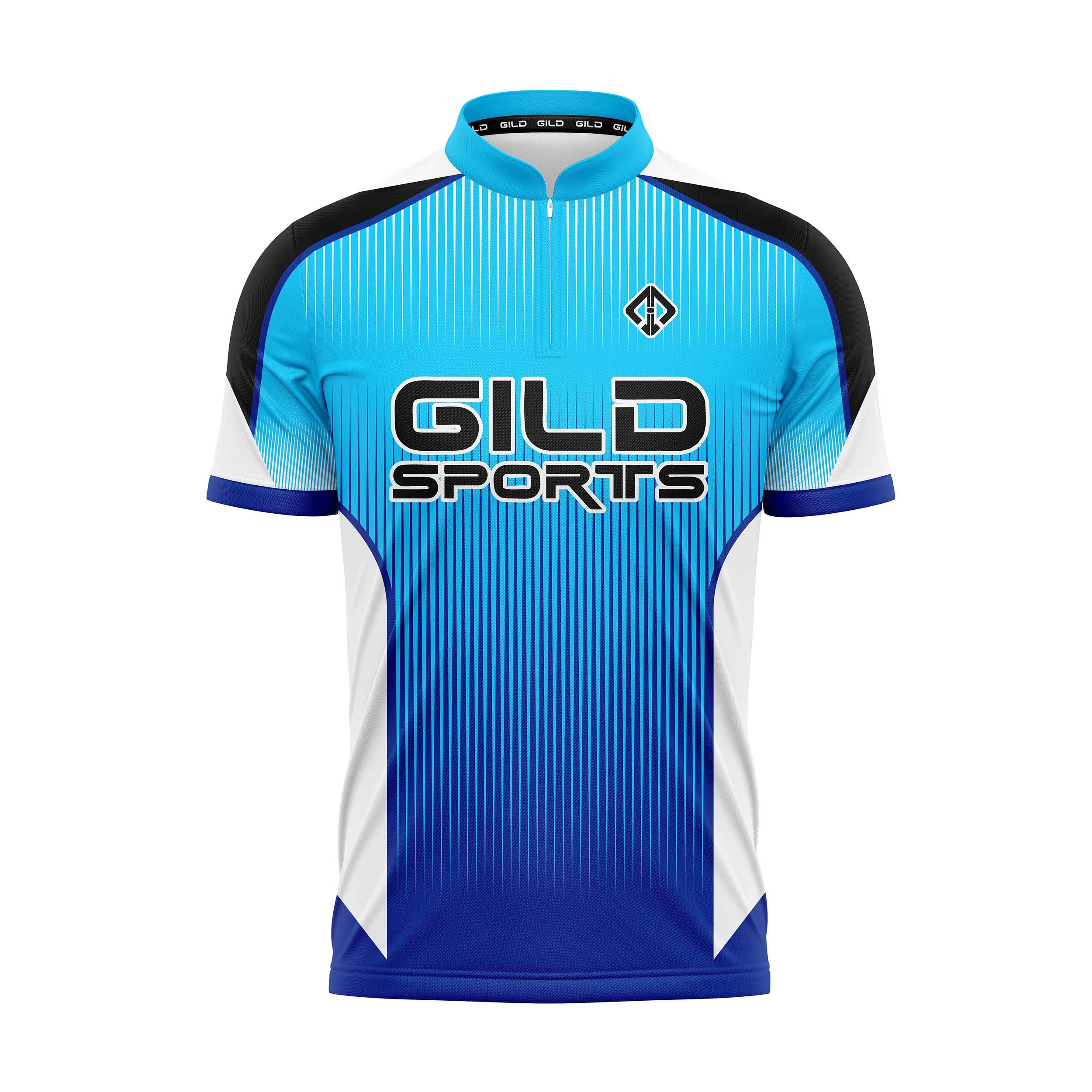 Glacier Ice Custom 14-Zip Curling Jersey Front