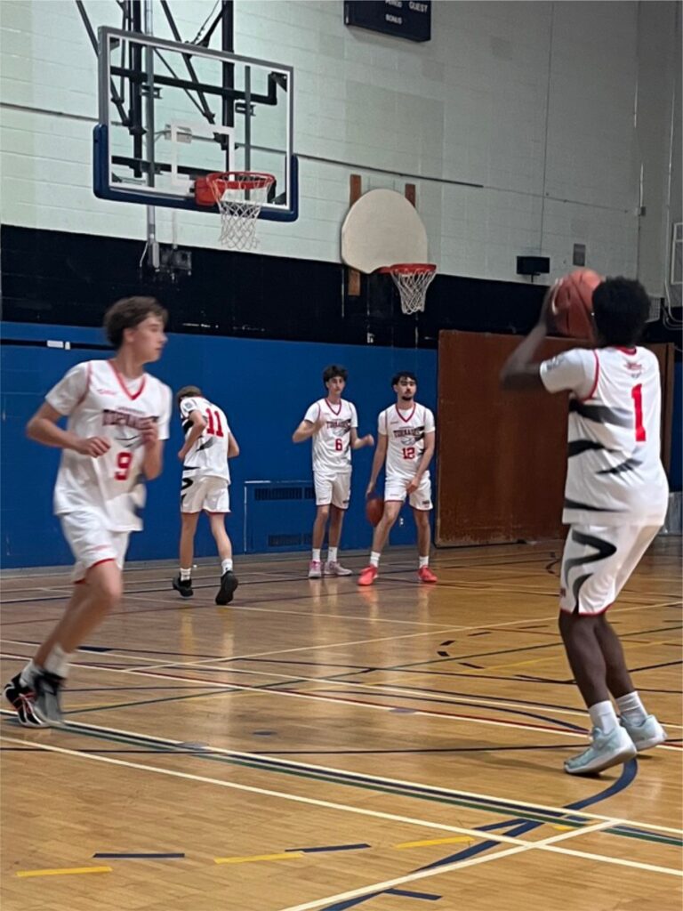TORNADES WHITE BASKETBALL